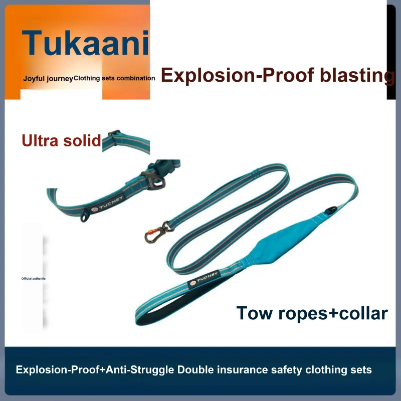 TUCNEY Tuhuan Set Dog Leash Training Rope Puppy Collar Dog Neck Float Ring Training Dog Collar-11
