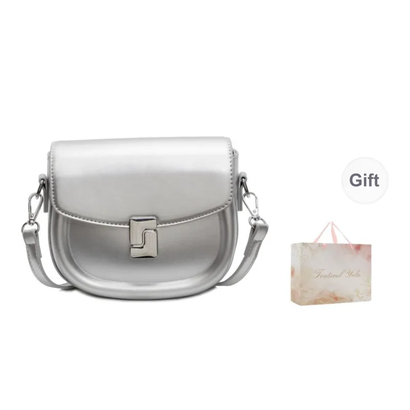 TOUTSEUL YOLO PU Shoulder Bag Women's Beige/Silver/Black/Khaki-6