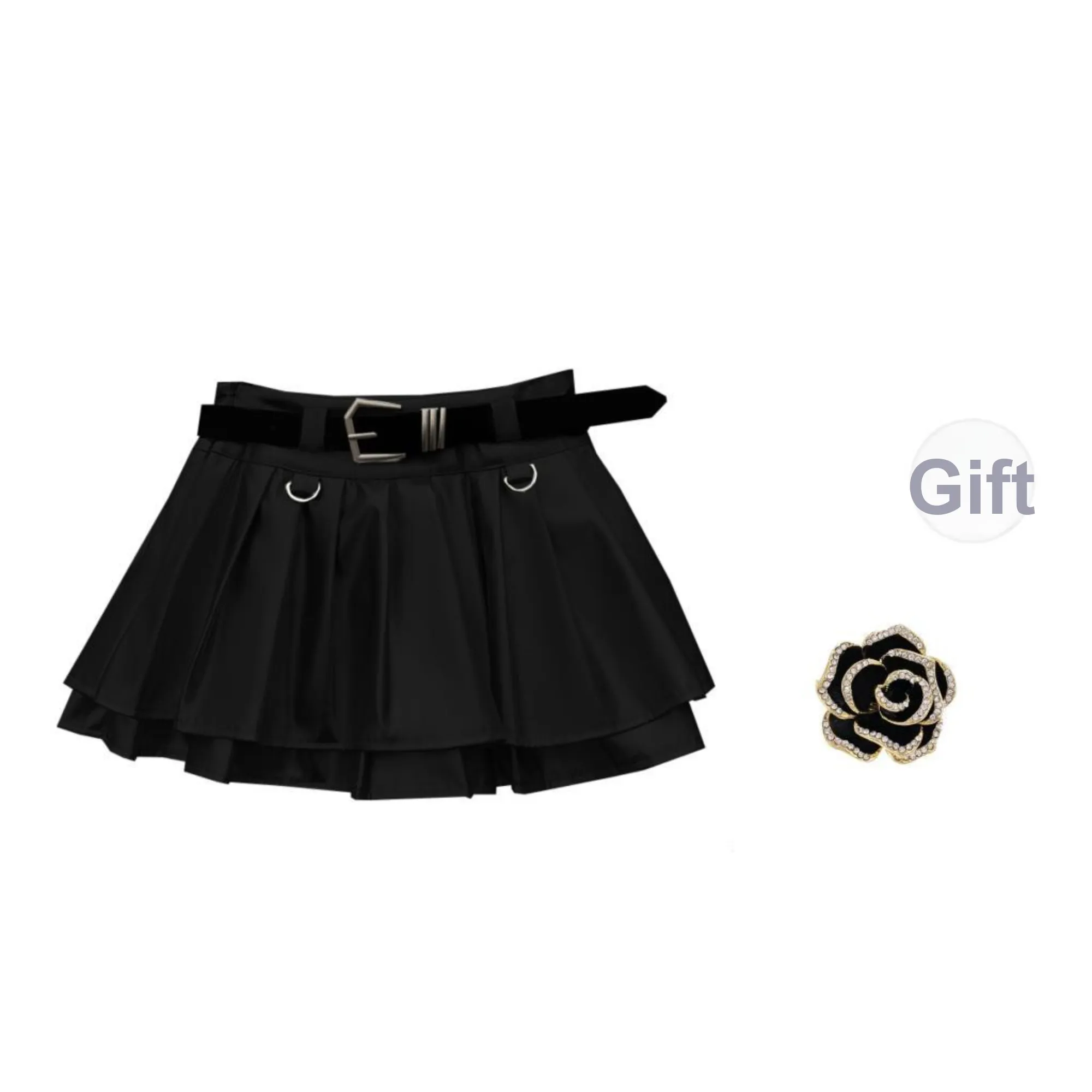 ONNFB Leather Short Skirts Women's