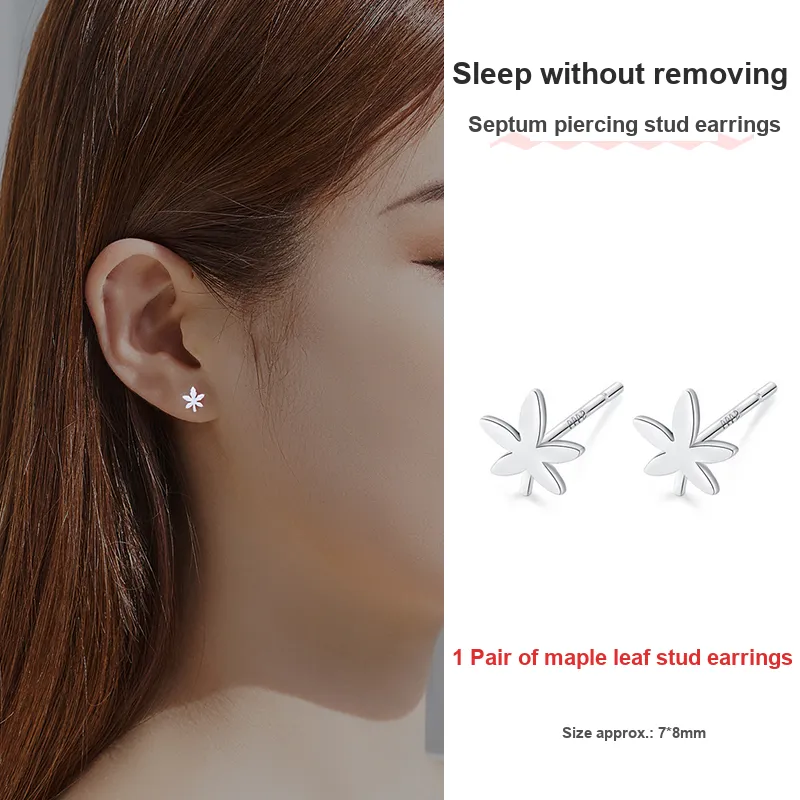 ETAHLOVE Sterling Silver Stud Earrings Women's Surprise For Bestie Girlfriend's Birthday-109