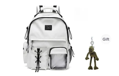 CHAOFANJI Membrana Dermalis Backpack Laptop Bag Large Size Unisex Black/White
