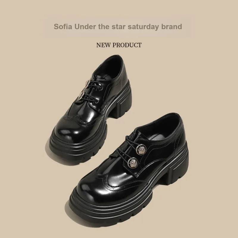 Safiya Chunky Heel Loafers Women's-2