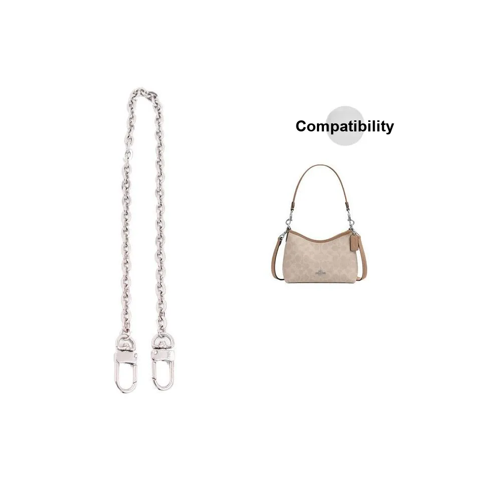 YUESIHUI Ремни для сумок, серебряный, овальный, цепочка, 35 см, женские