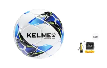 KELME Size 4 Ball/Size 5 Ball Soccer TPU Seamless Thermal bonding Unisex White Neon Blue
