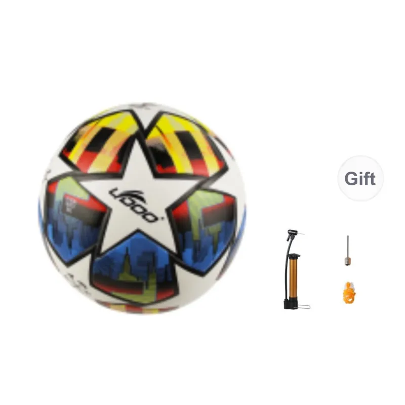 Ledo Size 5 Soccer PU Machine Stitched Soccer Ball Unisex-4