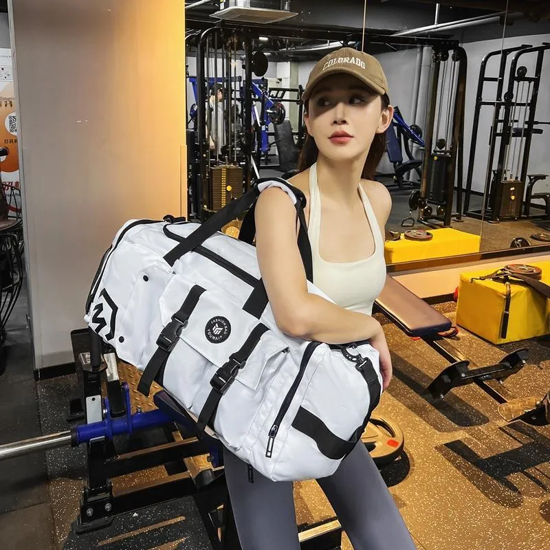 Deli Bear Oxford Travel Gym Bag Unisex Black/Pink/Gray/White/Yellow/Purple/Red/Turquoise-19