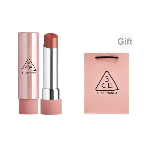 3CE Цвет лица Lip Balm Глазурь Lipstick с Глянцевый Телесный Glossy Натуральный