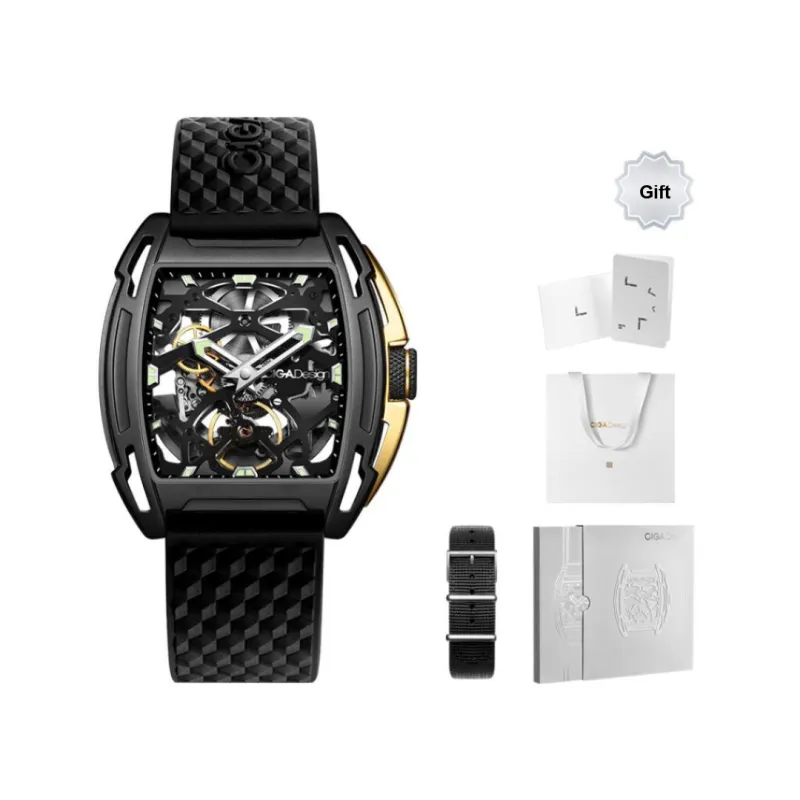 CIGA Design Z Collection Automatic Mechanical Movement Silicone Strap Watch Men's Watches Silver Dial-10