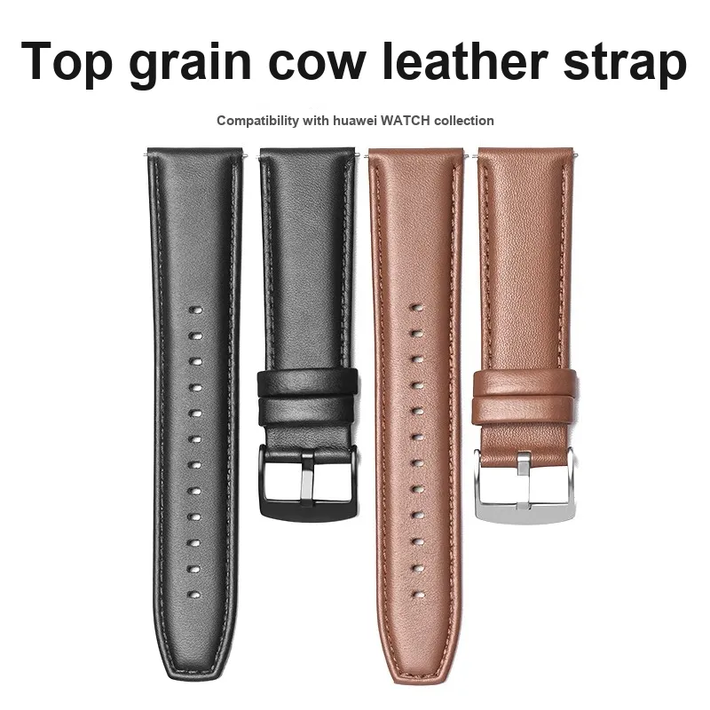 Craftsman Huawei Compatibility Watch Band Genuine Leather Material-1