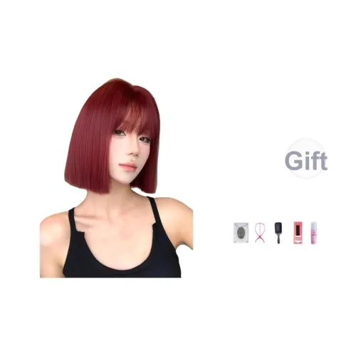 Future Maple One Stroke Красный Лицо Формирование Коррекция Фронтальная Перука Набор
