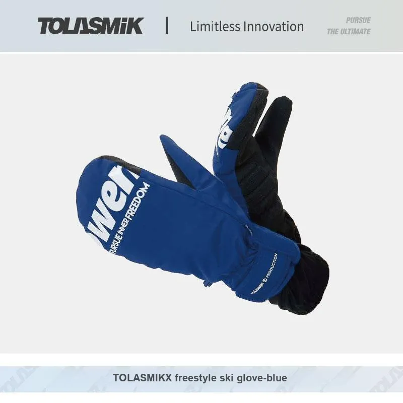 TOLASMIK Ski Gloves Mittens Unisex-7