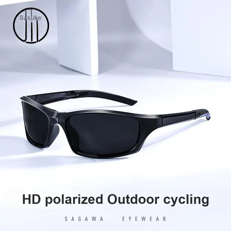 Sagawa TR/Memory Plastic Square Sunglasses Unisex-1