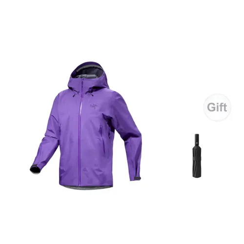 Arcteryx Beta Series Windbreaker Jackets Men Silver Dream Purple