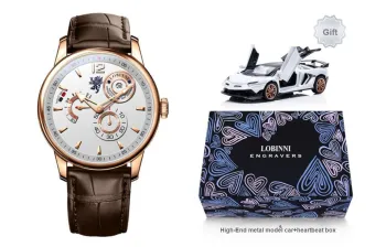 LOBINNI L Automatic Mechanical Movement Watch Men's Watches Black Dial