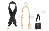 [Underarm One Shoulder]Black 3.8 Width 65cm+Decorative Chain