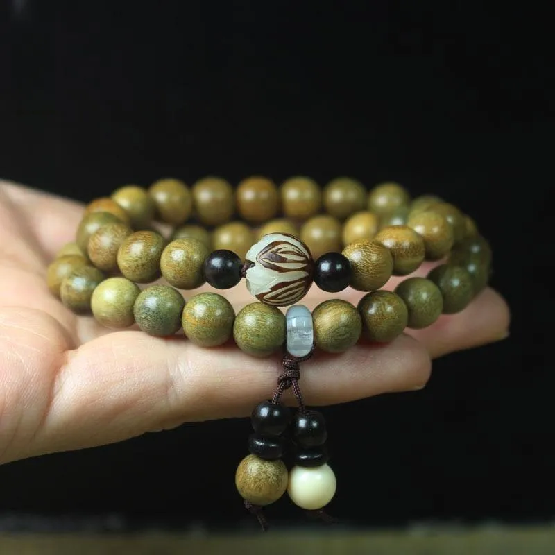 YUGONGYUAN Green Sandalwood Bracelets Unisex-4