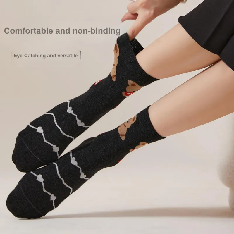 Caramella Mid Calf Socks Women's Combo Set-2