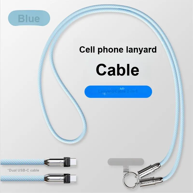 YOOVEI 1.2m Type c To Type c Lanyard Style Cable-12