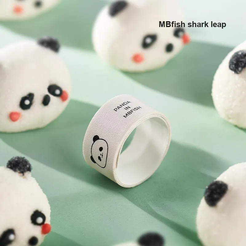 MBFISH Badminton Equipment Black White Pu 250*17 Length * Width Frame Protection Tape-3