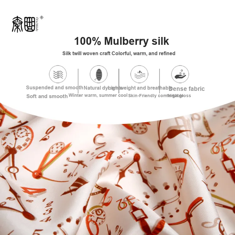 CH＇IN MELODY Silk Scarves Women's-1