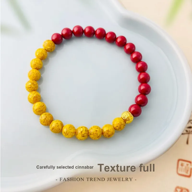 Love Reconstructed Cinnabar Bracelets Women's-2
