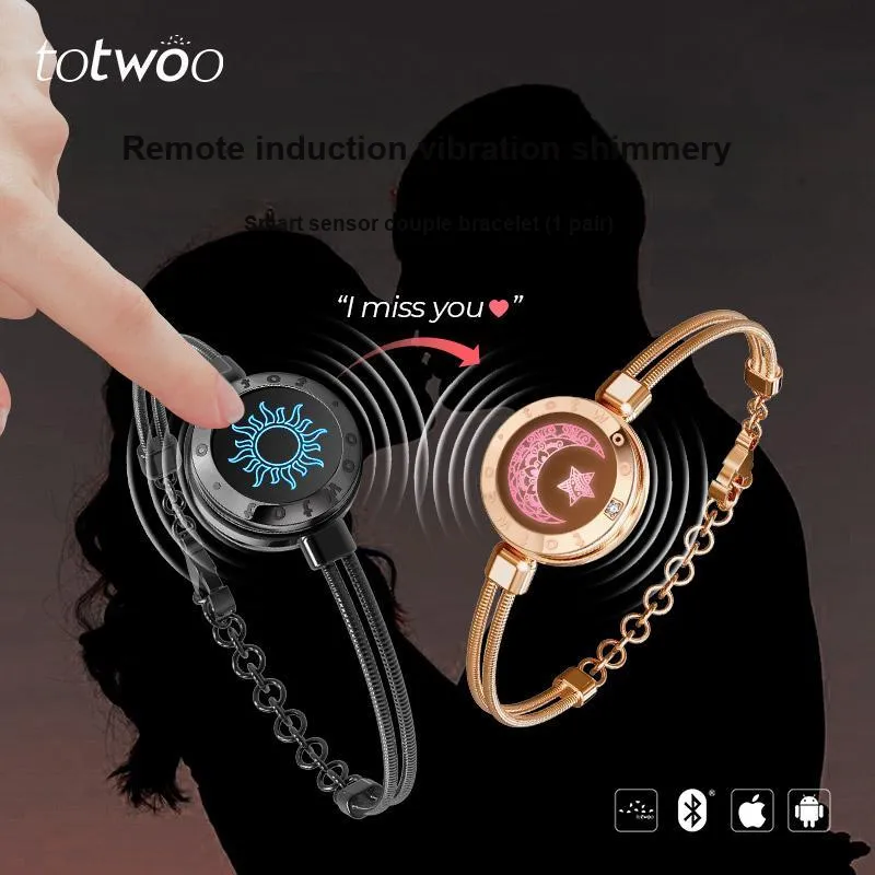 TOTWOO Haoshi Titanium Steel Bracelet Pair Unisex-1