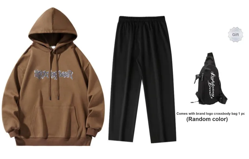 LIGHTNING BEAR Sweatshirt Sets Unisex-21