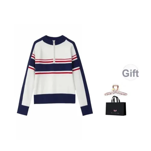 Aimilian Бежевый Синий Женский Свитер