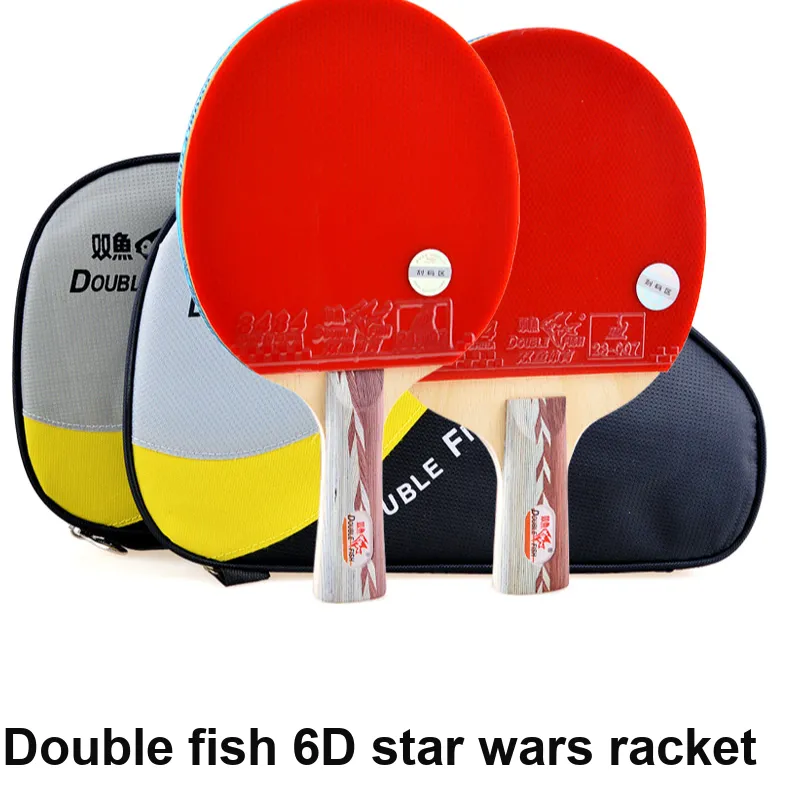 DOUBLEFISH Ping Pong Paddles Unisex Solid Wood-4