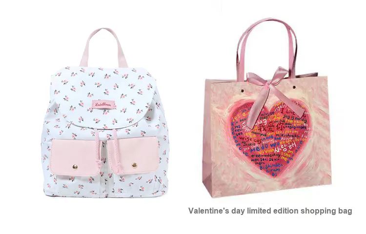 OTA Fabric Backpack Large Size Unisex Pink-6