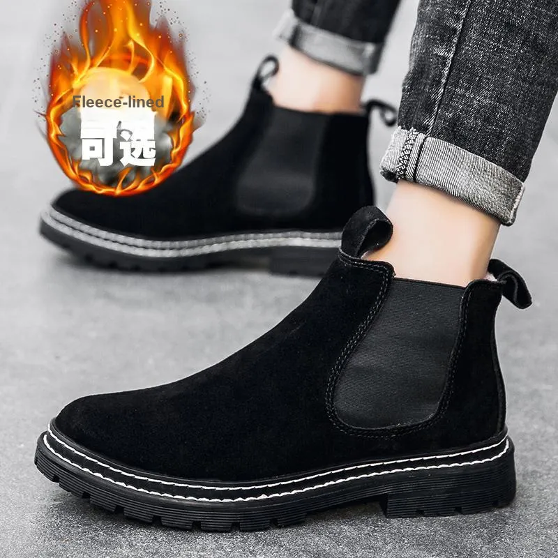 Bull Charm Short Chelsea Boots Men's-31