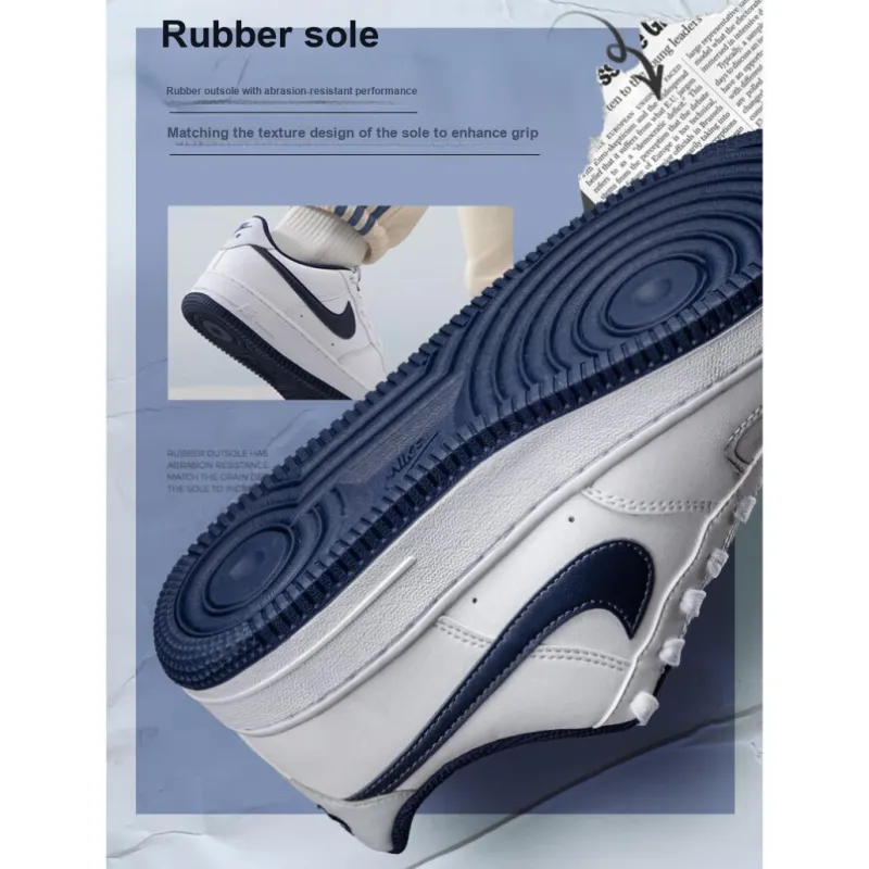 Nike Air Force 1 White Midnight Navy GS-3