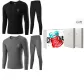 Crew Neck 2-Piece Underwear Set (Black+Dark Gray) 100% cotton Antibacterial/Premium Gift Box Set