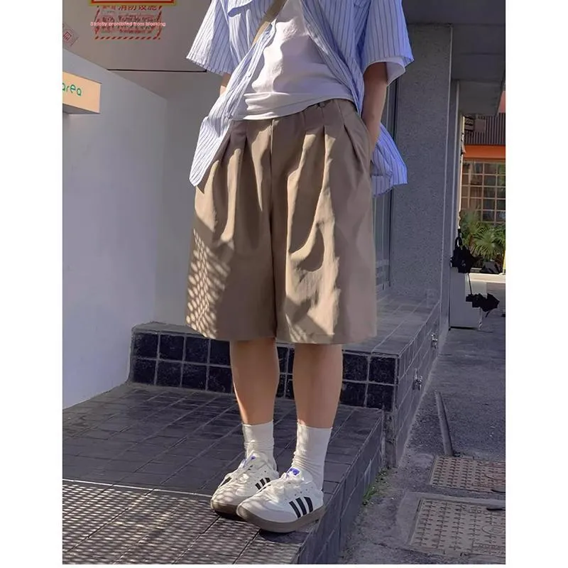 CORNILOT Casual Shorts Unisex Gray-4