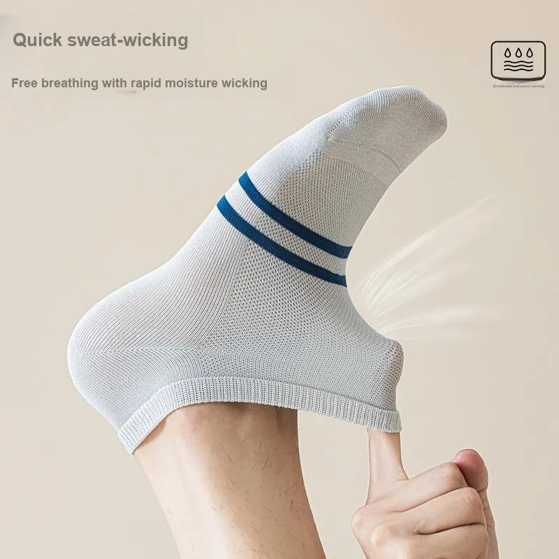 MIIOW No Show Socks Men's 5 Pack-35