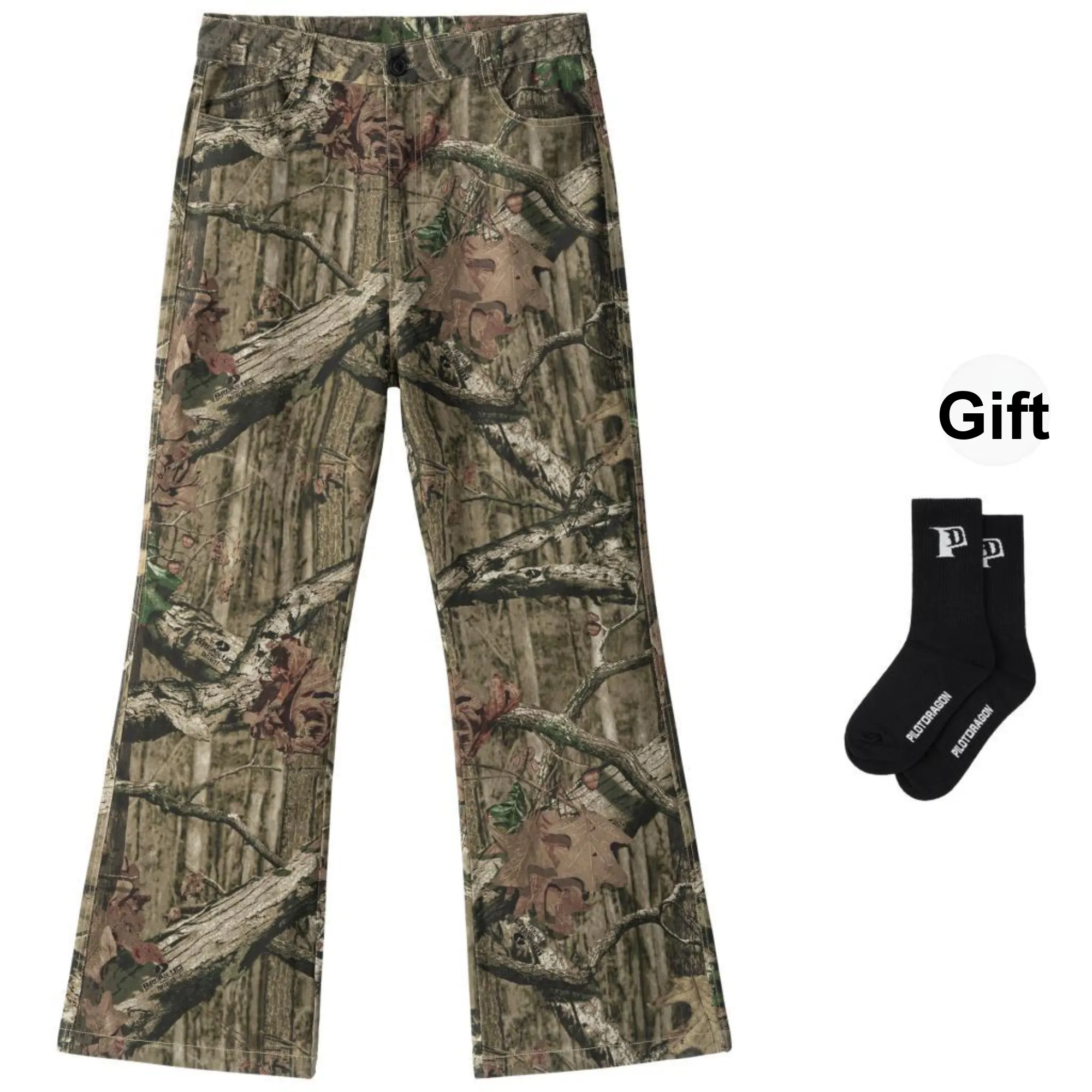 PILOTDRAGON P&D 24FW Jeans Unisex Camouflage
