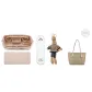 Glacier White Shoulder Pads+Liner+Bottom Pad+Rabbit Charm