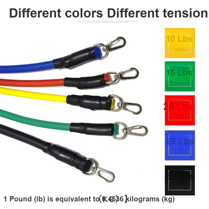 AMYUP Resistance Bands Tpe Home Fitness & Sports Men's Yellow, Green, Red, Blue-4