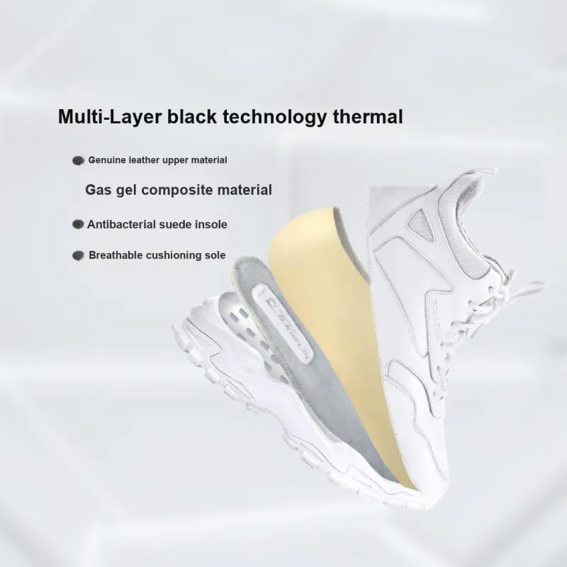 SUPIELD Aerogel Series Cushioning High Top Chunky Sneakers Unisex Black-2