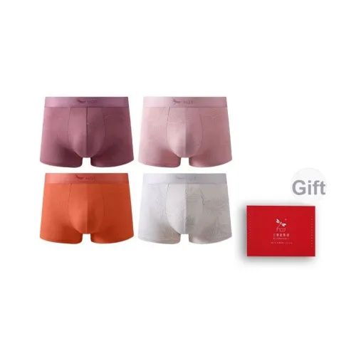 RED DRAGONFLY Хлопок Трусы Мужские 4 Пачки Подарочный Набор