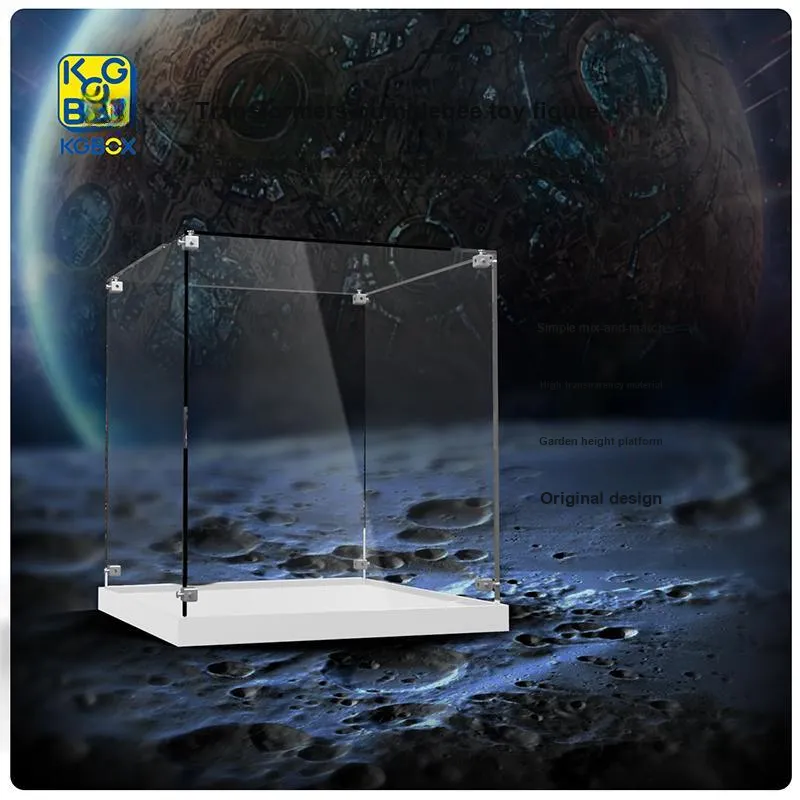 KGBOX For 3AThreezero Transformers Bumblebee Optimus Prime Acrylic Transparent Display Case Model Accessories-3