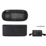 Felt-Keepall 25-Side Zip-Gray Black