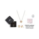 Open Circle-Boxed Necklace Bracelet Stud Earrings Gift Box