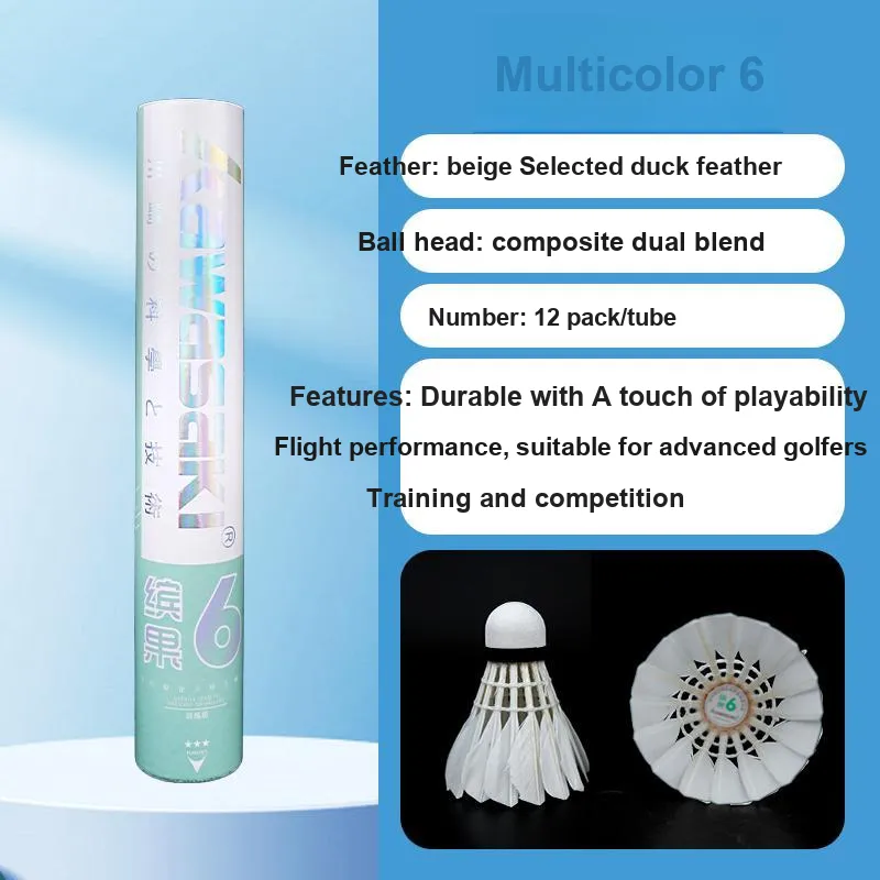 Kawasaki Goose Feather Shuttlecock 12 Pack Goose Feather Biaofu Badminton-4