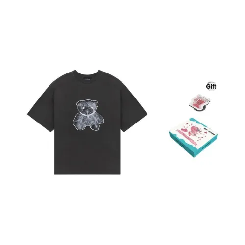 WE11DONE T-Shirt Унисекс Угольный Серый