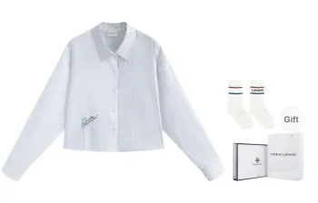 Charlie Luciano Shirts Women's White Box+Socks