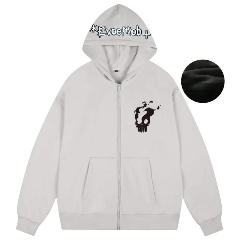 *EVAE+MOB Skull Series Sweatshirt Unisex-7