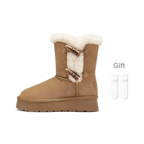 BLUBLONC Женские сноубутсы с высоким коленом