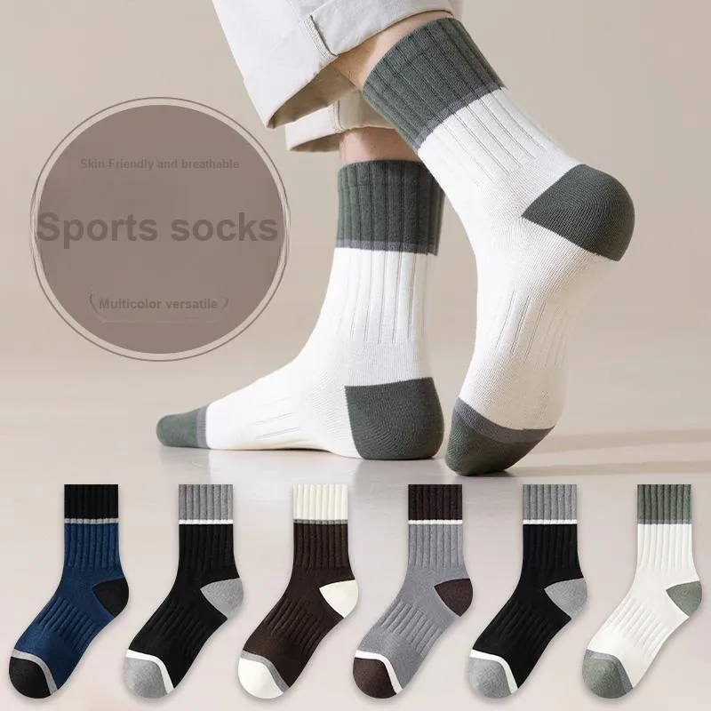 Yalu Mid Calf Socks Men's 3 Pack-4