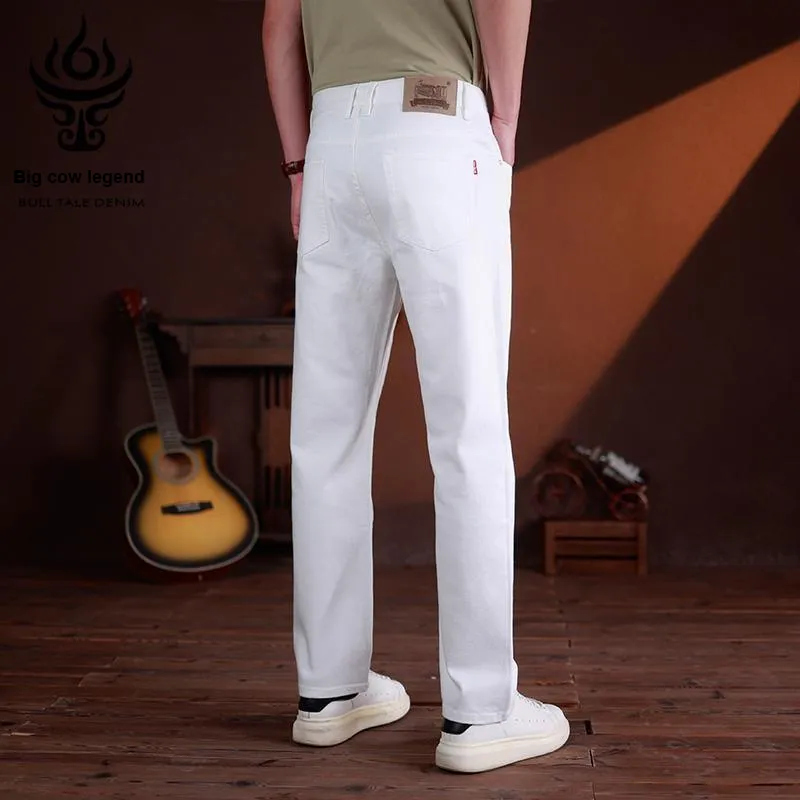 DANIUCHUANSHUO Jeans Men White-5